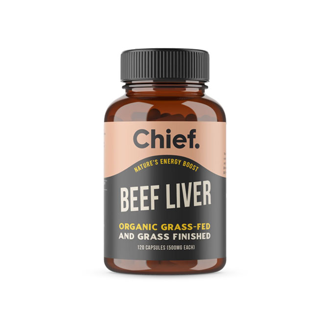 Chief Chief Nutrition Organic Beef Liver 120 Capsules