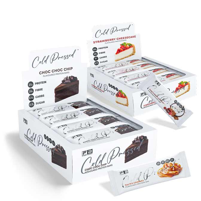 Cold Cold Pressed Protein Bars by Fibre Boost 60g (Box of 12)