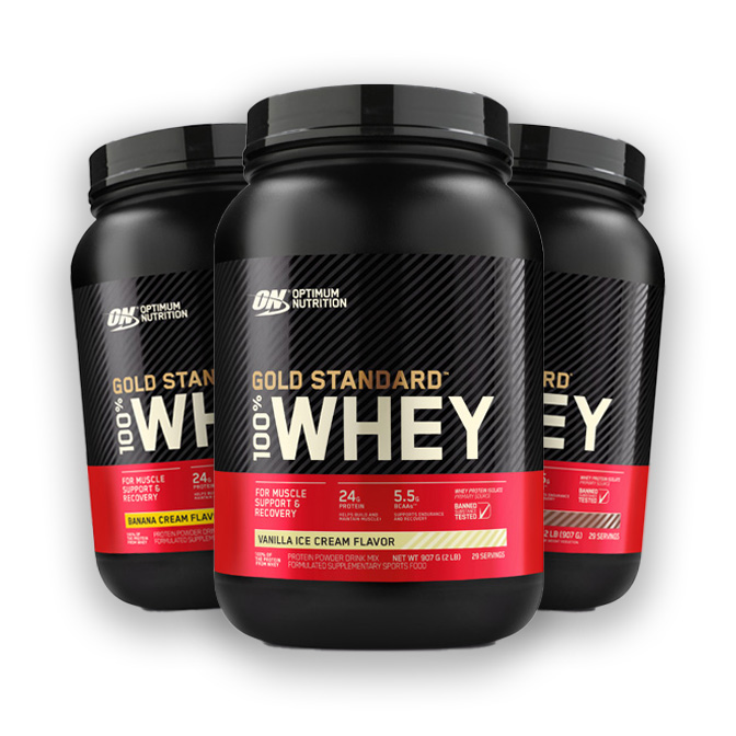 Gold Gold Standard Whey Protein by Optimum Nutrition 907g (2lbs)