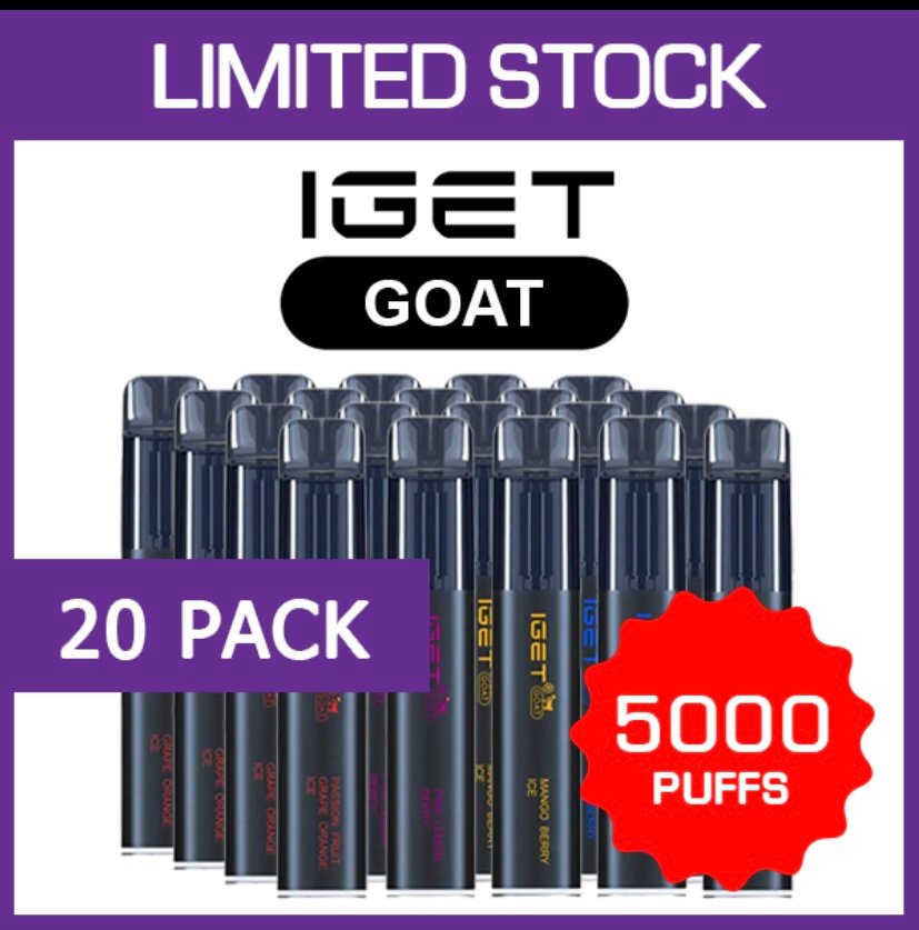 Vape Joint IGET GOAT – 5000 PUFFS – 20 PACK