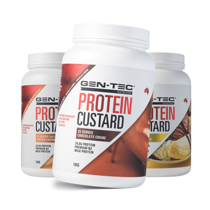 Protein Protein Custard 1kg by Gen Tec