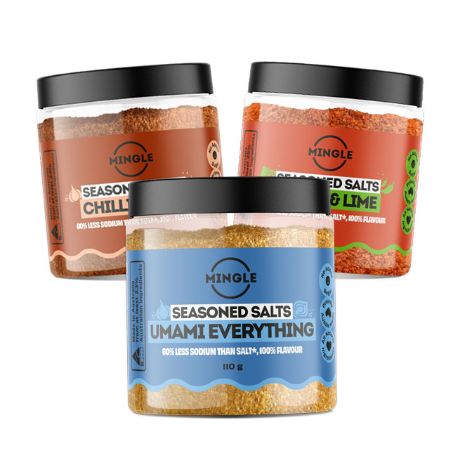 Seasoned Seasoned Salts 110g – Single Bottle by Mingle