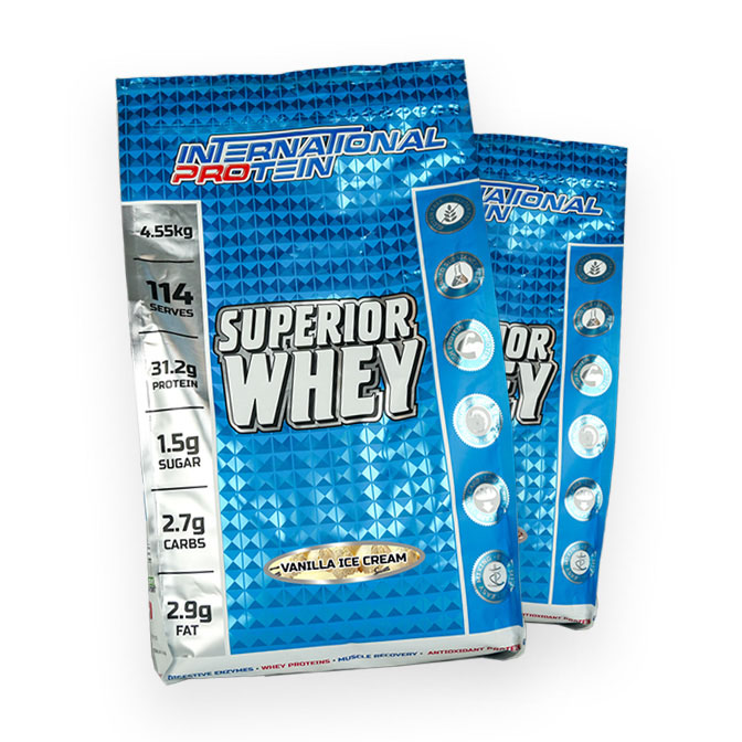 Superior Superior Whey Protein by International Protein 4.55kg