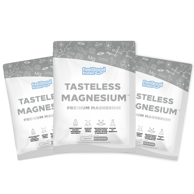 Tasteless Tasteless Magnesium by Feel Good Protein – 3-Serve Pack