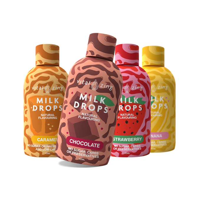 Milk Milk Drops Natural Flavouring 40ml by Vital Zing – Single Bottle