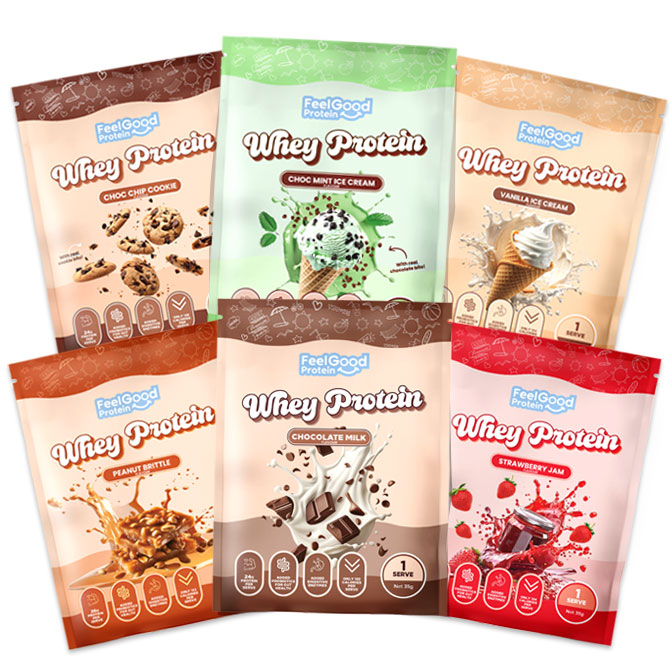Whey Whey Protein by Feel Good Protein – Sample Pack