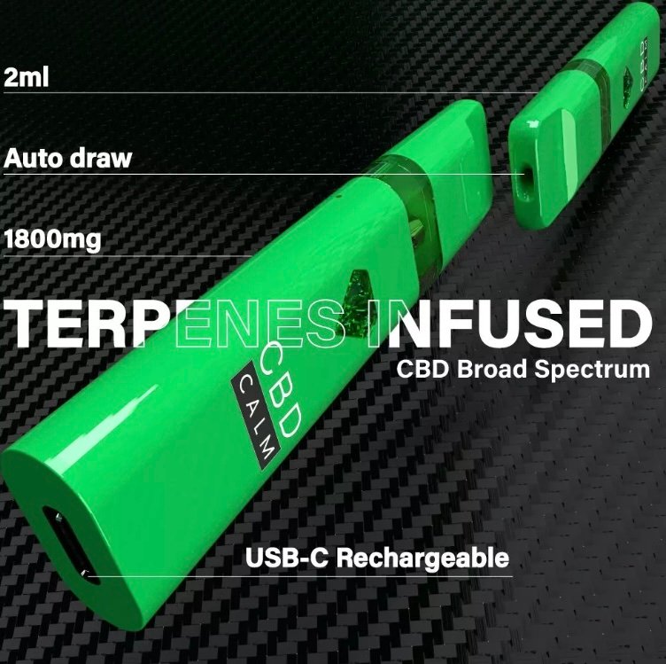 Holy Grail Kush – CBD Terpenes 1800mg Disposable Vape | CBD Calm - Image 4