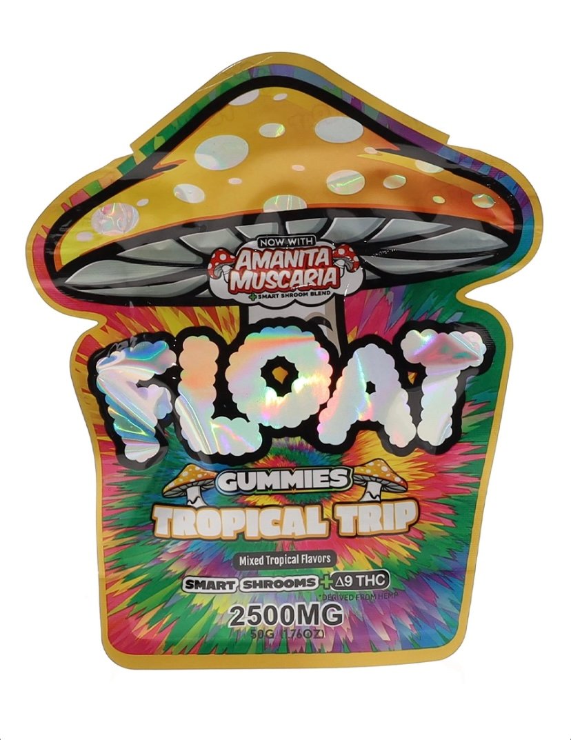 Tropical Trip Float Mushroom Gummies + Delta 9 THC 2500mg