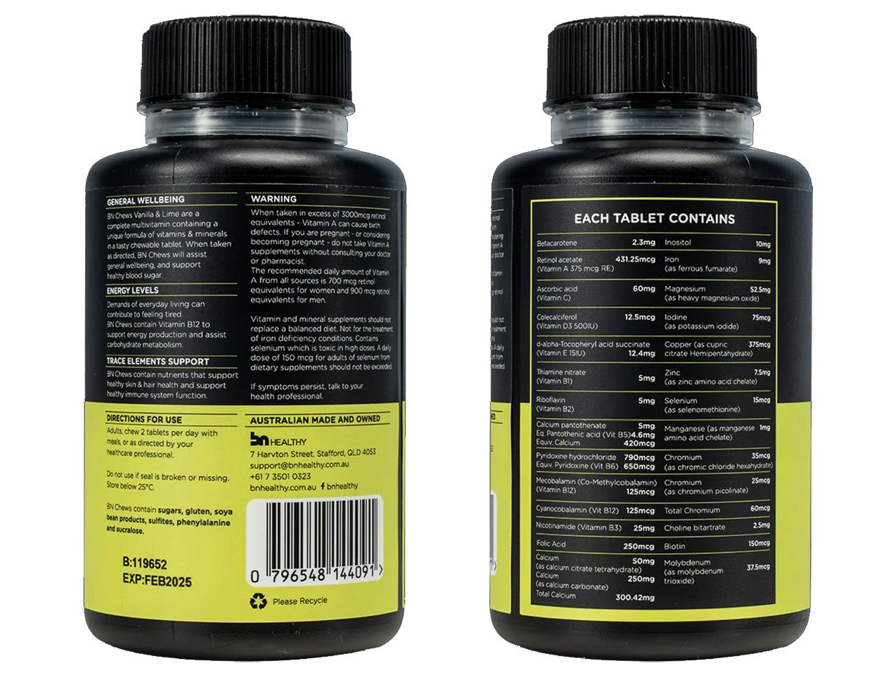 BN Chews by BN Healthy – 60 Chewable Multivitamin Tablets - Image 3