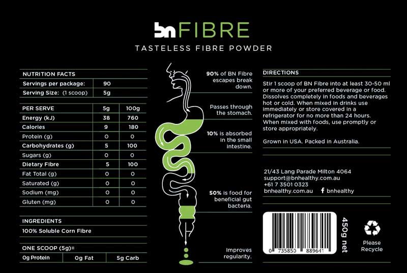 BN Fibre Powder 450g by BN Healthy - Image 2