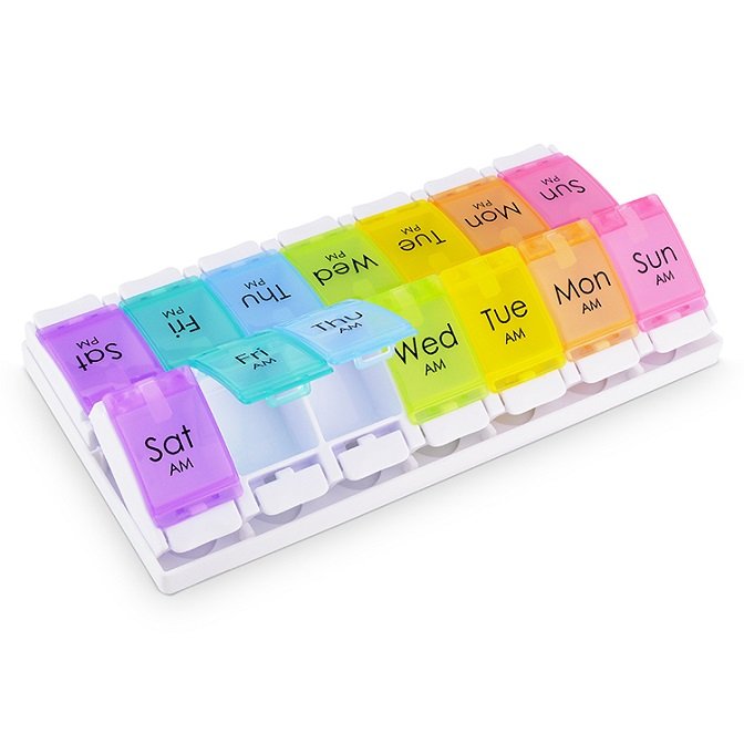 7 Day AM & PM Pill Box Tablet Organiser