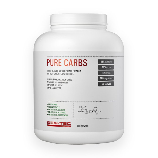 Pure Carbs by Gen-Tec 2kg Unflavoured